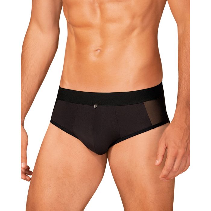 Obsessive Herrenslip in Schwarz – eleganter Slip aus zartem, weichem Material Obsessive Herrenslip in Schwarz – eleganter Slip aus zartem, weichem Material