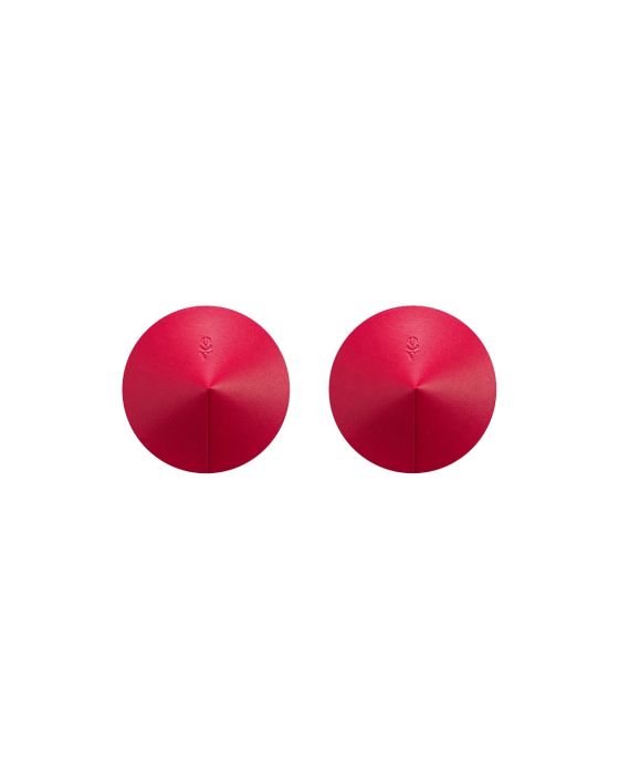 Obsessive Sublimie – Nipple Covers aus Naturleder mit Prägung in Rot Obsessive Sublimie – Nipple Covers aus Naturleder mit Prägung in Rot
