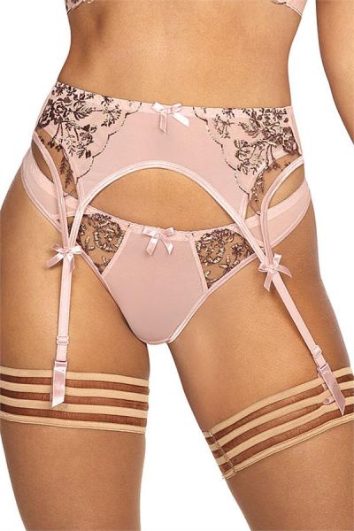 Axami Strumpfgürtel Pink aus feinstem Tüll mit verstellbaren Strumpfhaltern