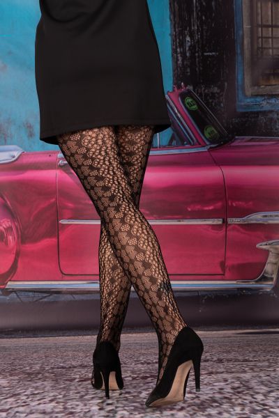 LivCo Corsetti Netzstrumpfhose Ivany – Schwarz, elastisch & modernes Design