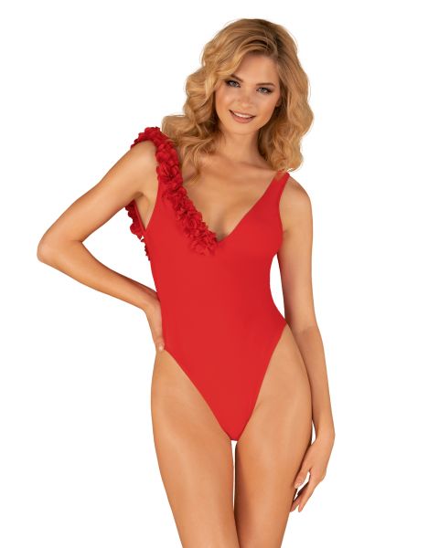 Obsessive Badeanzug Cubalove Rot – Figurformender Damen-Swimsuit, S-XL