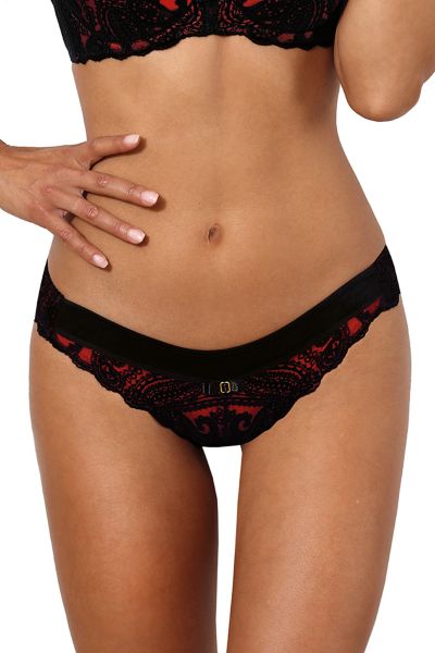 Axami String Schwarz – Eleganter Damen String mit Komfort-Polsterung