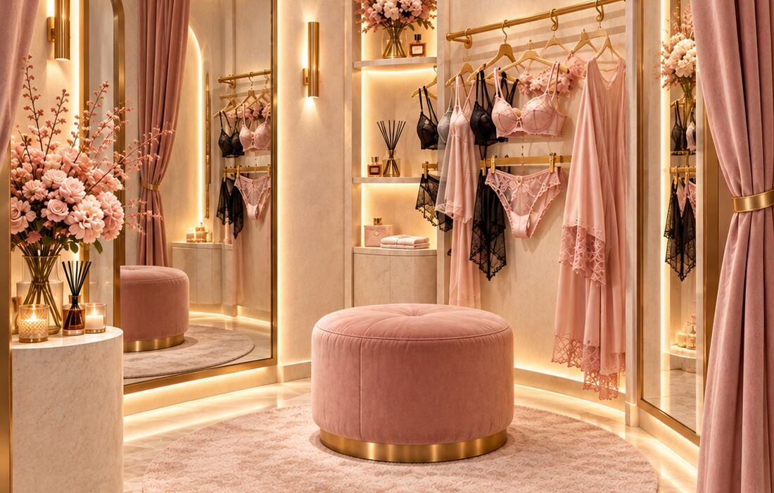Umkleide in der Sensual-Fashion-Boutique